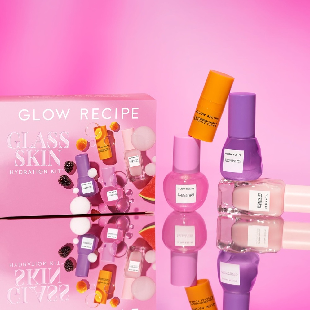Glow Recipe Glass Skin Hydration Kit - Pink, Purple, Orange